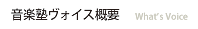 音楽塾ヴォイス概要